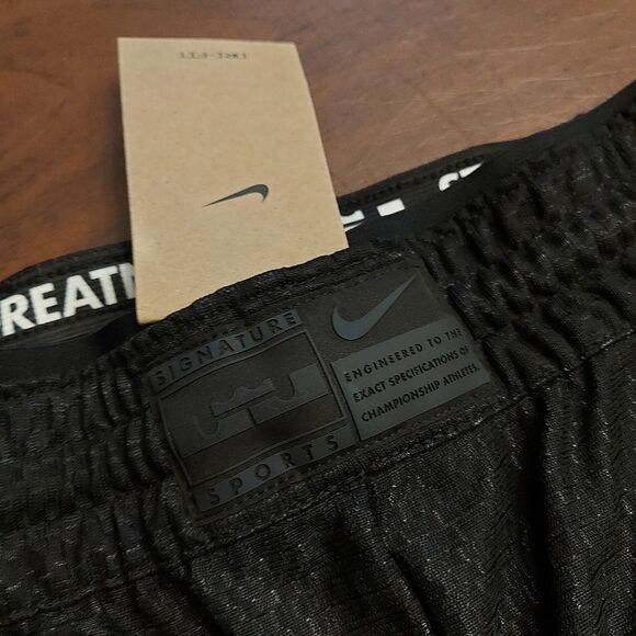 Nike LeBron DNA 3-in-1 Black Basketball Shorts FZ1058-010 Long Tight Men's XL - Picture 6 of 7